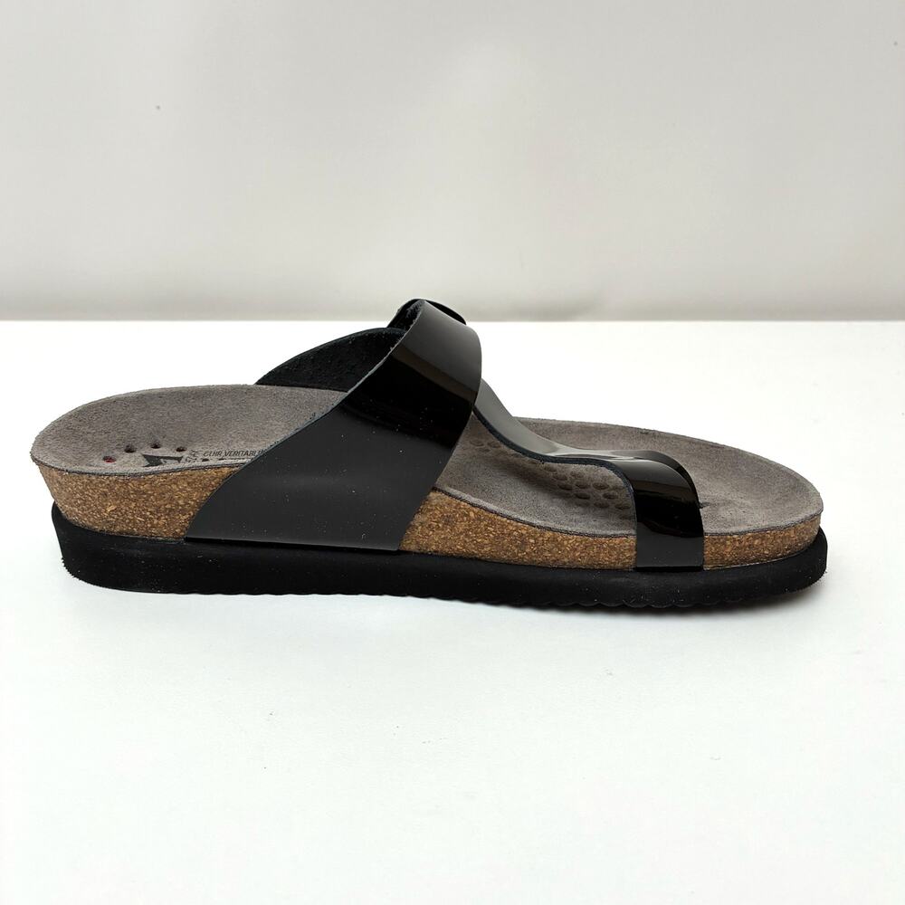 NIB Mephisto Women's Helen Black Patent Leather Slip On Sandal - EU37; US 7M - Picture 6 of 15